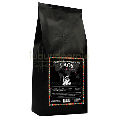 Pachet cu 1 kg de cafea boabe de calitate 100% Arabica RioTabak Laos
